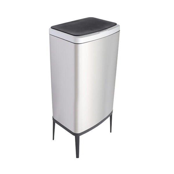 פח חכם נפח 60 ליטר עם רגליים צבע כסוף