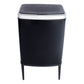 פח חכם נפח 40 ליטר עם רגליים צבע שחור בשילוב כסוף