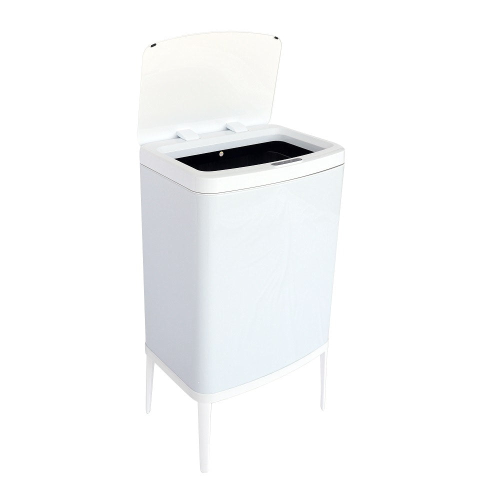 פח חכם נפח 40 ליטר עם רגליים צבע לבן