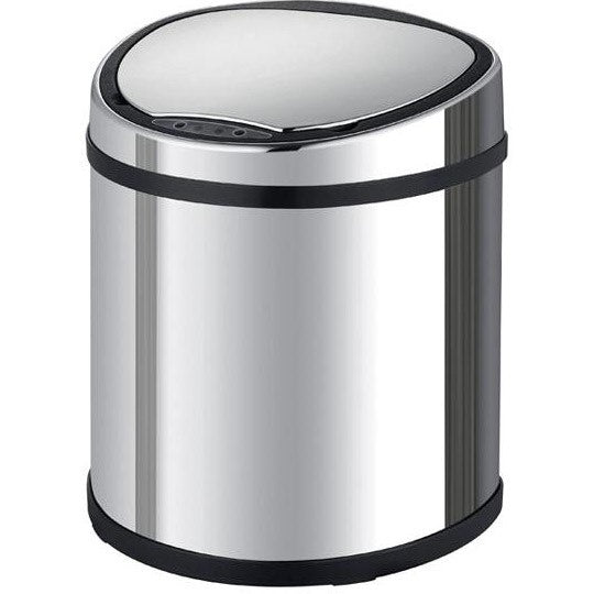 פח אשפה אוטומטי 9 ליטר כסוף בשילוב שחור