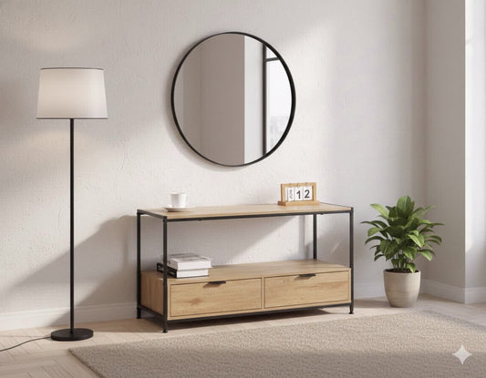 שולחן סלון עם  שתי מגירות