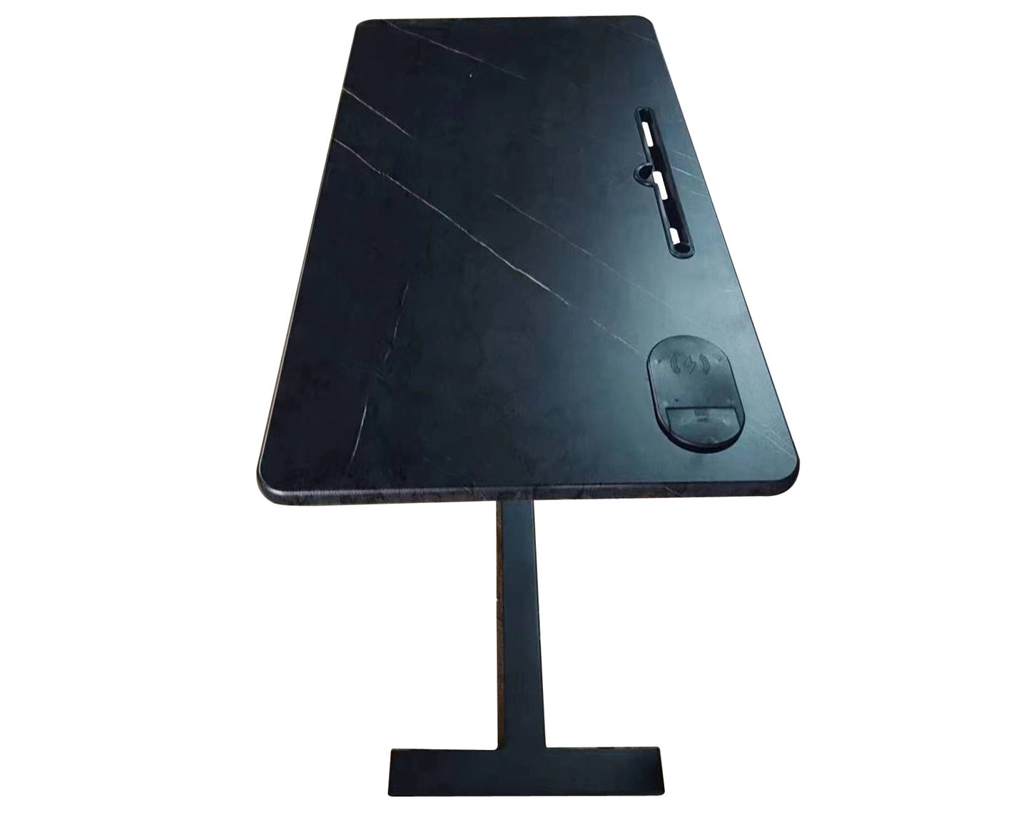 שולחן צד נייד- עיצוב בגוון שחור שיש