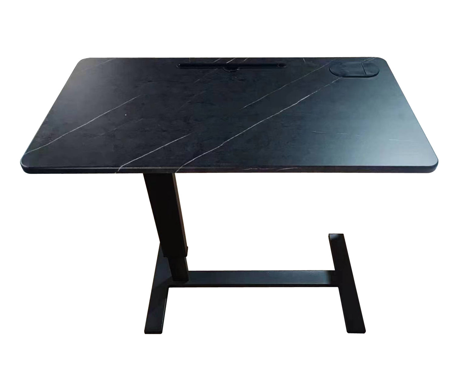 שולחן צד נייד- עיצוב בגוון שחור שיש