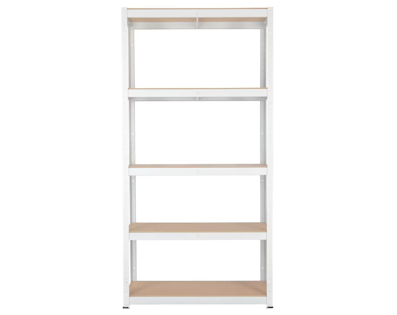 כוננית מדפים מודולרית ממתכת 5 מדפים שחור