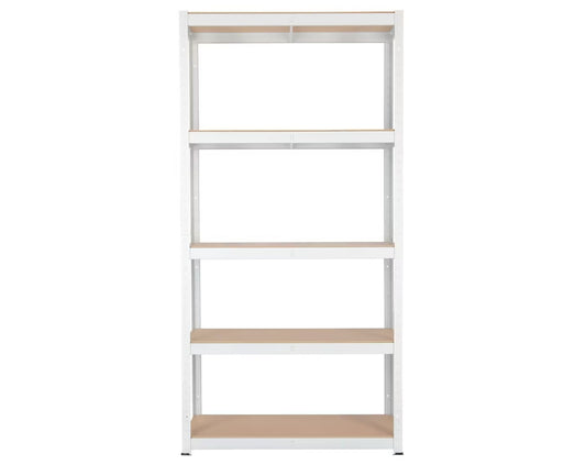 כוננית מדפים מודולרית ממתכת 5 מדפים שחור