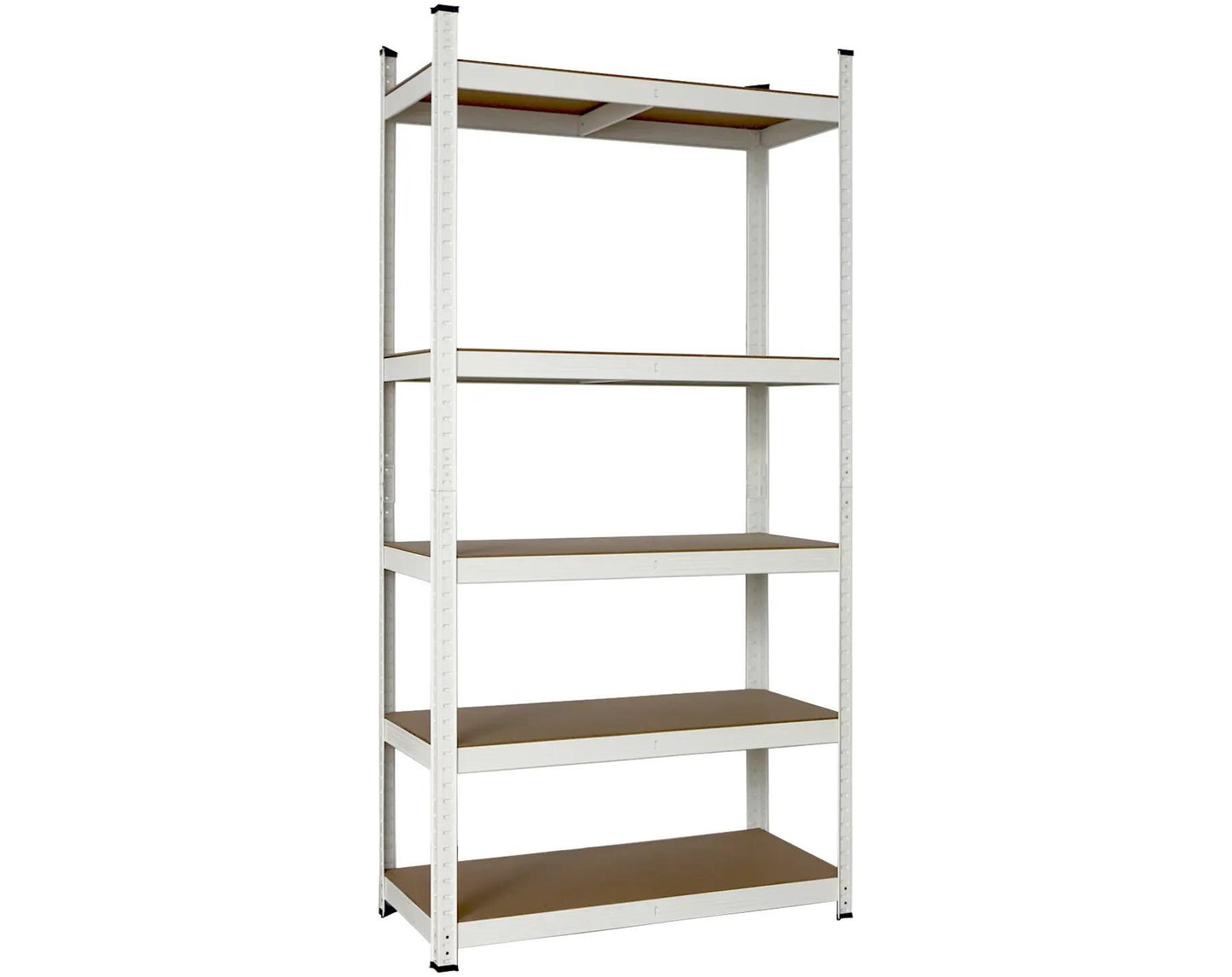 כוננית מדפים מודולרית ממתכת 5 מדפים שחור