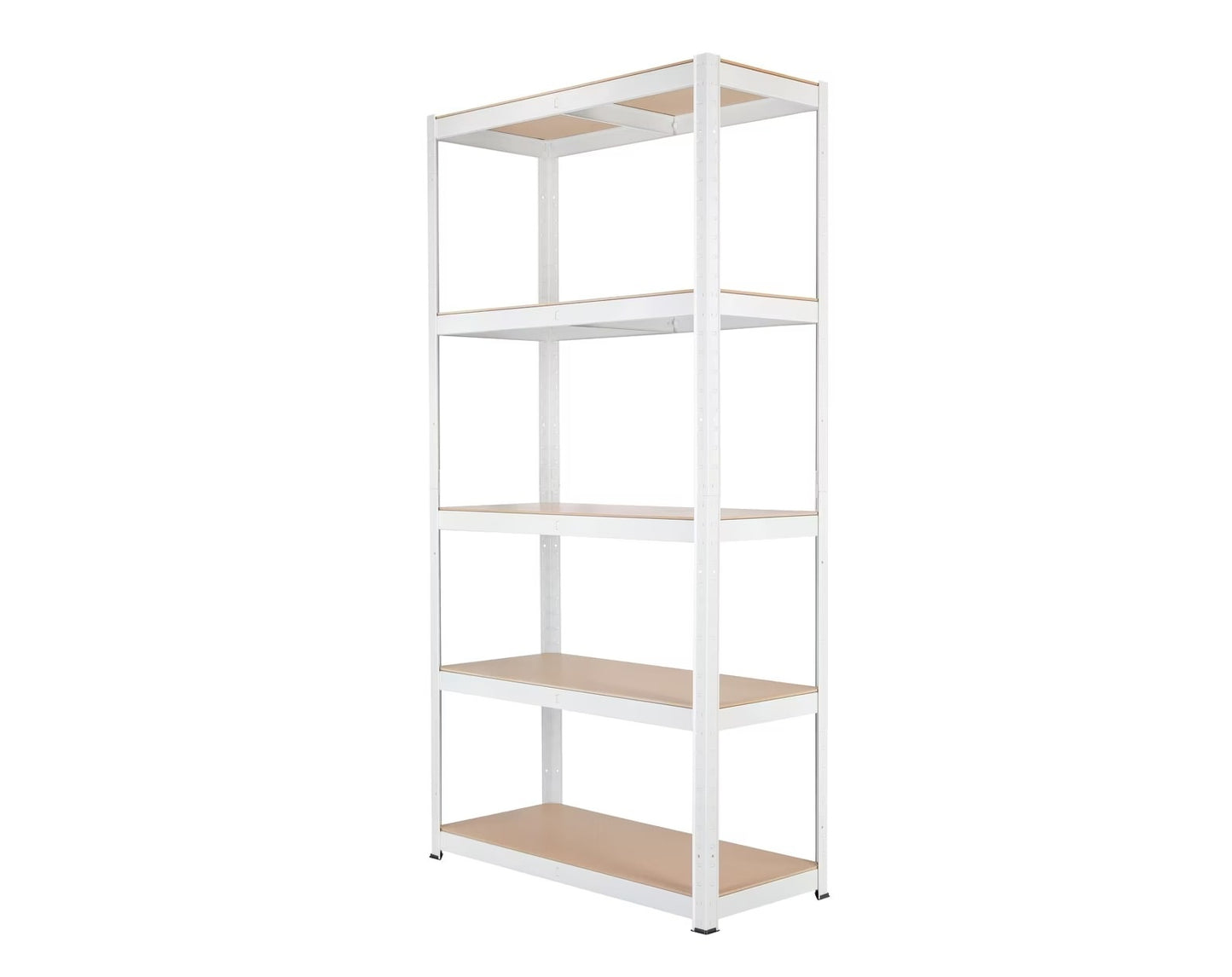 כוננית מדפים מודולרית ממתכת 5 מדפים שחור