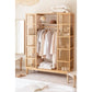 ארון בגדים פתוח עשוי במבוק - רחב
