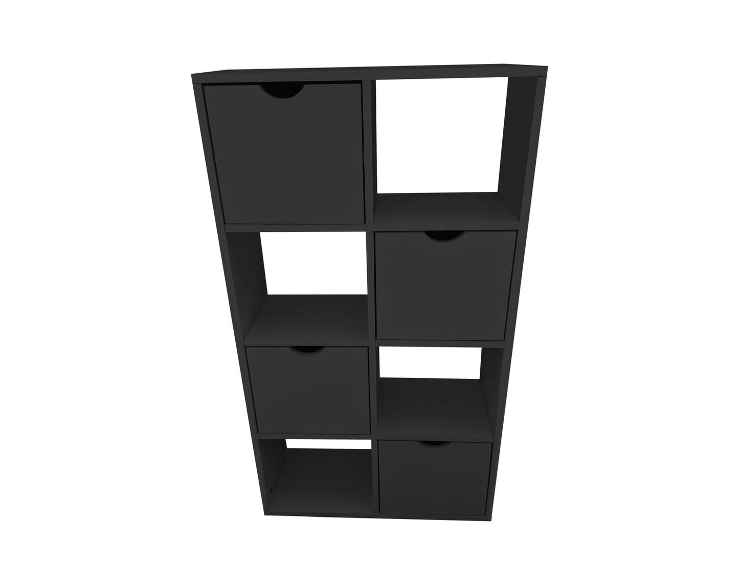 כוורת עץ עם דלתות- 8 תאים צבע שחור