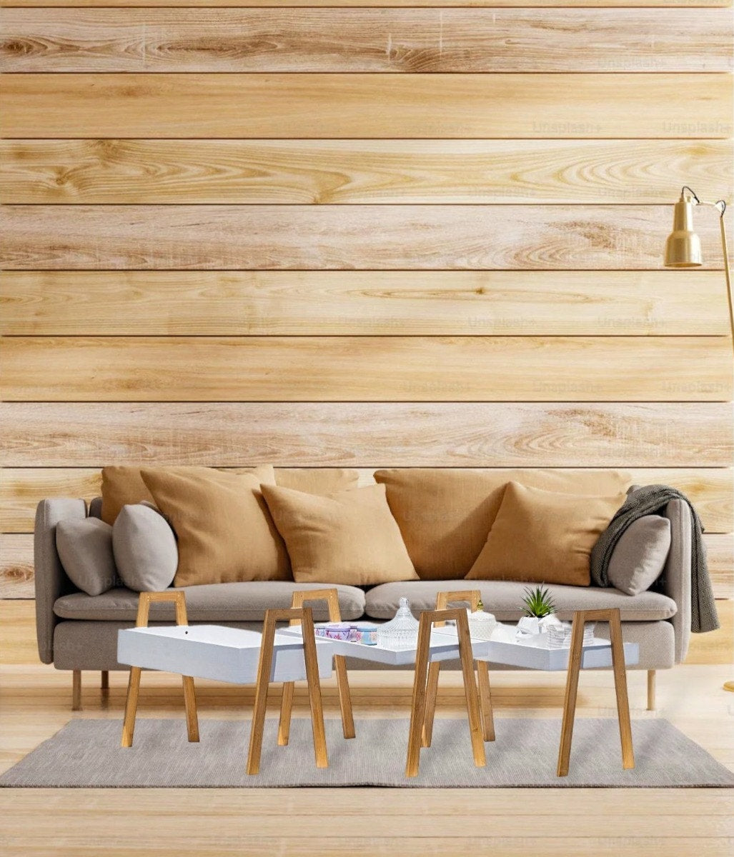 יחידת 3 מדפים מודולרית דקורטיבית גוון לבן