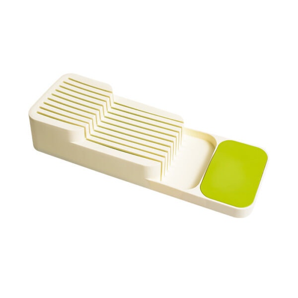 ארגונית לאחסון סכינים צבע לבן \ שמנת