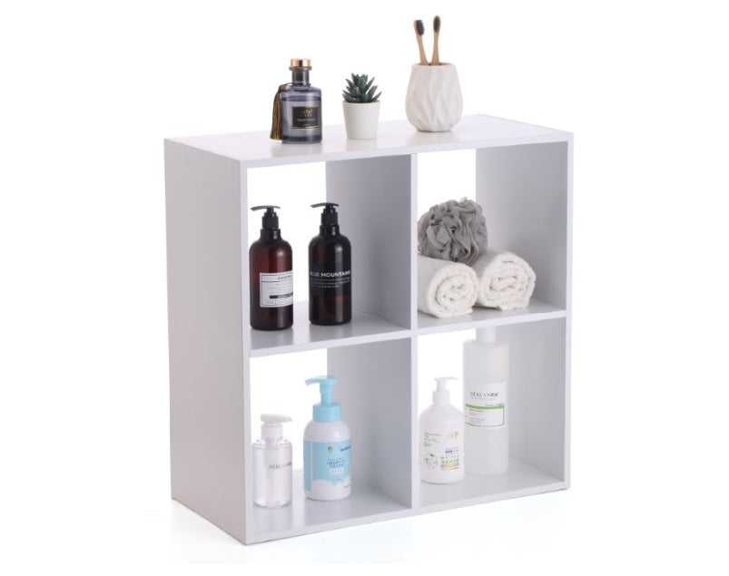 כוורת עץ 4 תאים-לבן