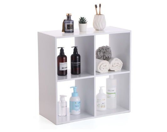 כוורת עץ 4 תאים-לבן