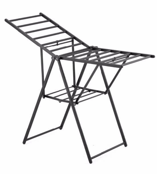 מתקן כביסה אלומיניום דקורטיבי שחור