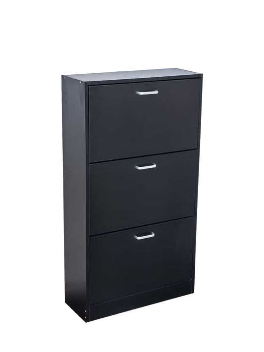 ארון נעליים 3 תאים שחור