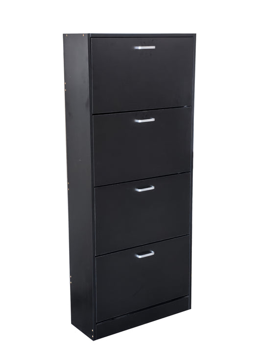 ארון נעליים 4 תאים  שחור