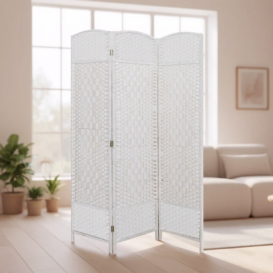 פרגוד קש קלוע 180*150 ס"מ לבן