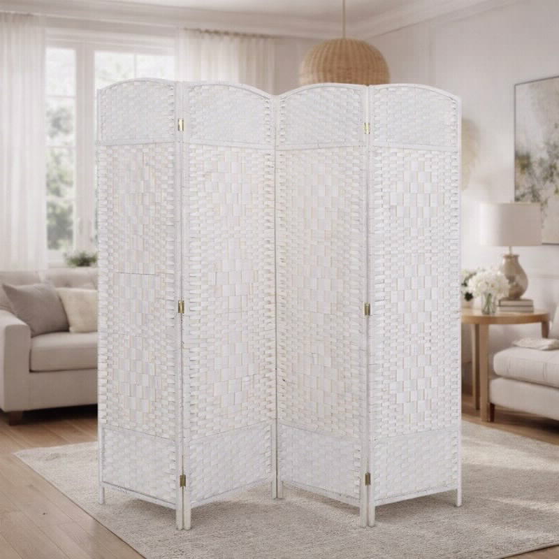 פרגוד קש קלוע 200*180 ס"מ לבן