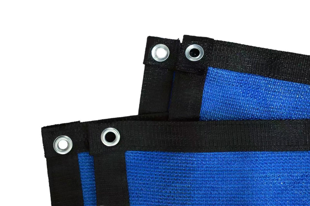 רשת צל 3*3 מטר עם טבעות כחול