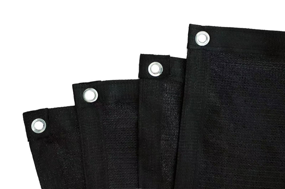 רשת צל 3*3 מטר עם טבעות שחור