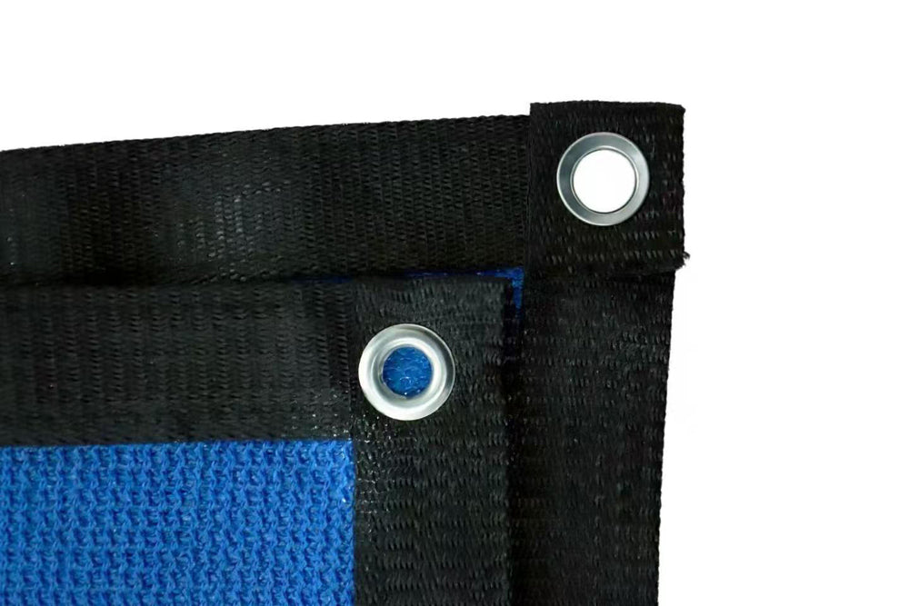 רשת צל 4*3 מטר עם טבעות כחול