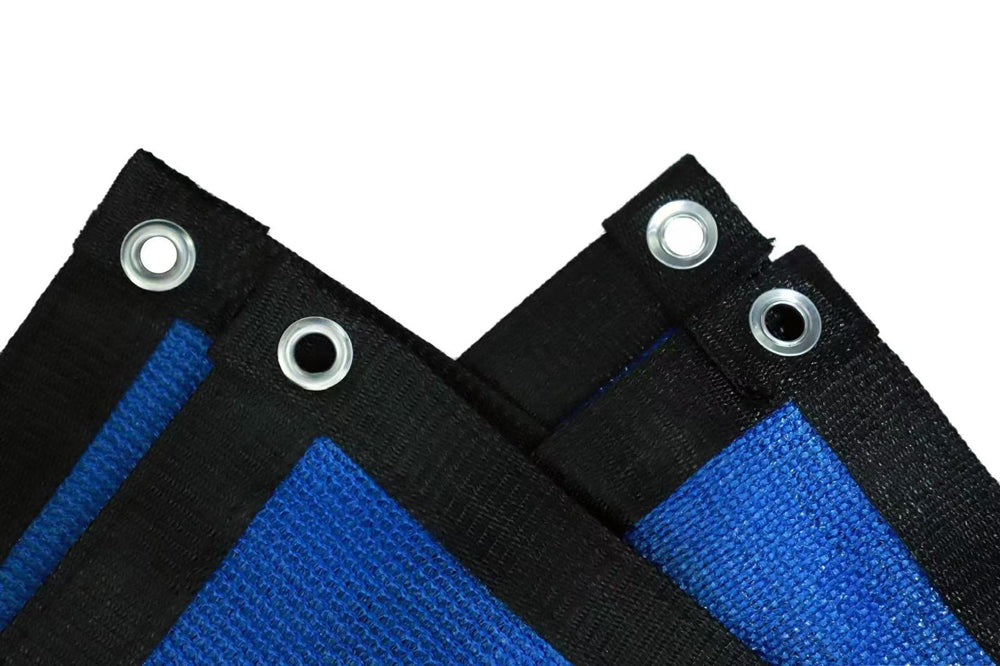 רשת צל 5*5 מטר עם טבעות כחול