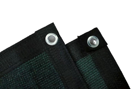 רשת צל 5*5 מטר עם טבעות ירוק