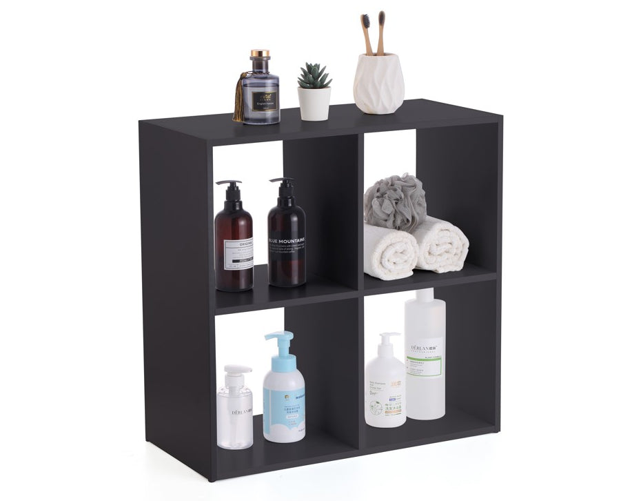 כוורת עץ 4 תאים-שחור