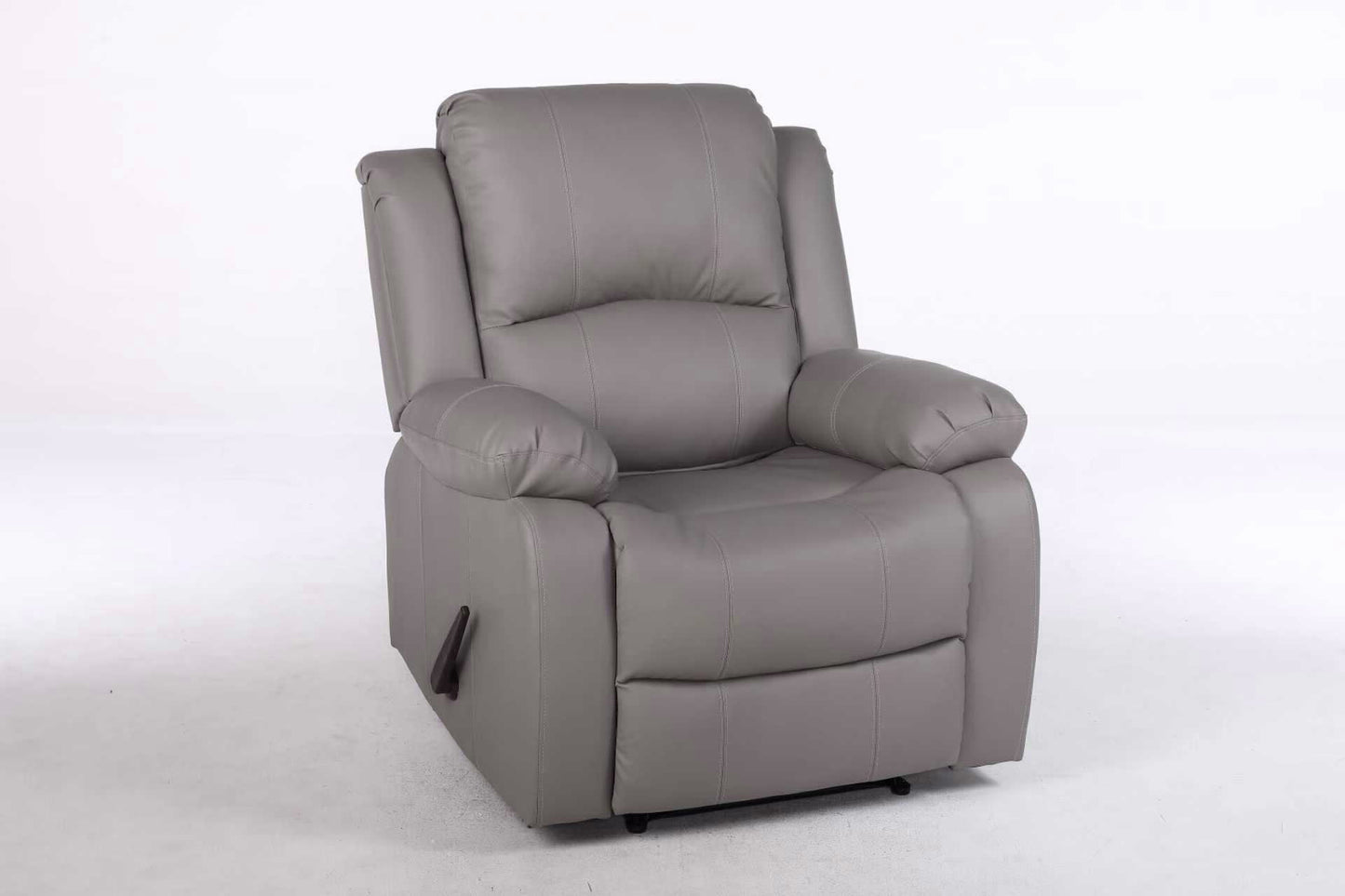 כורסת טלוויזיה PU דמוי עור אפור