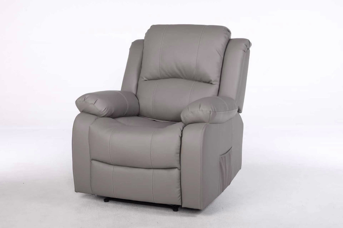 כורסת טלוויזיה PU דמוי עור אפור