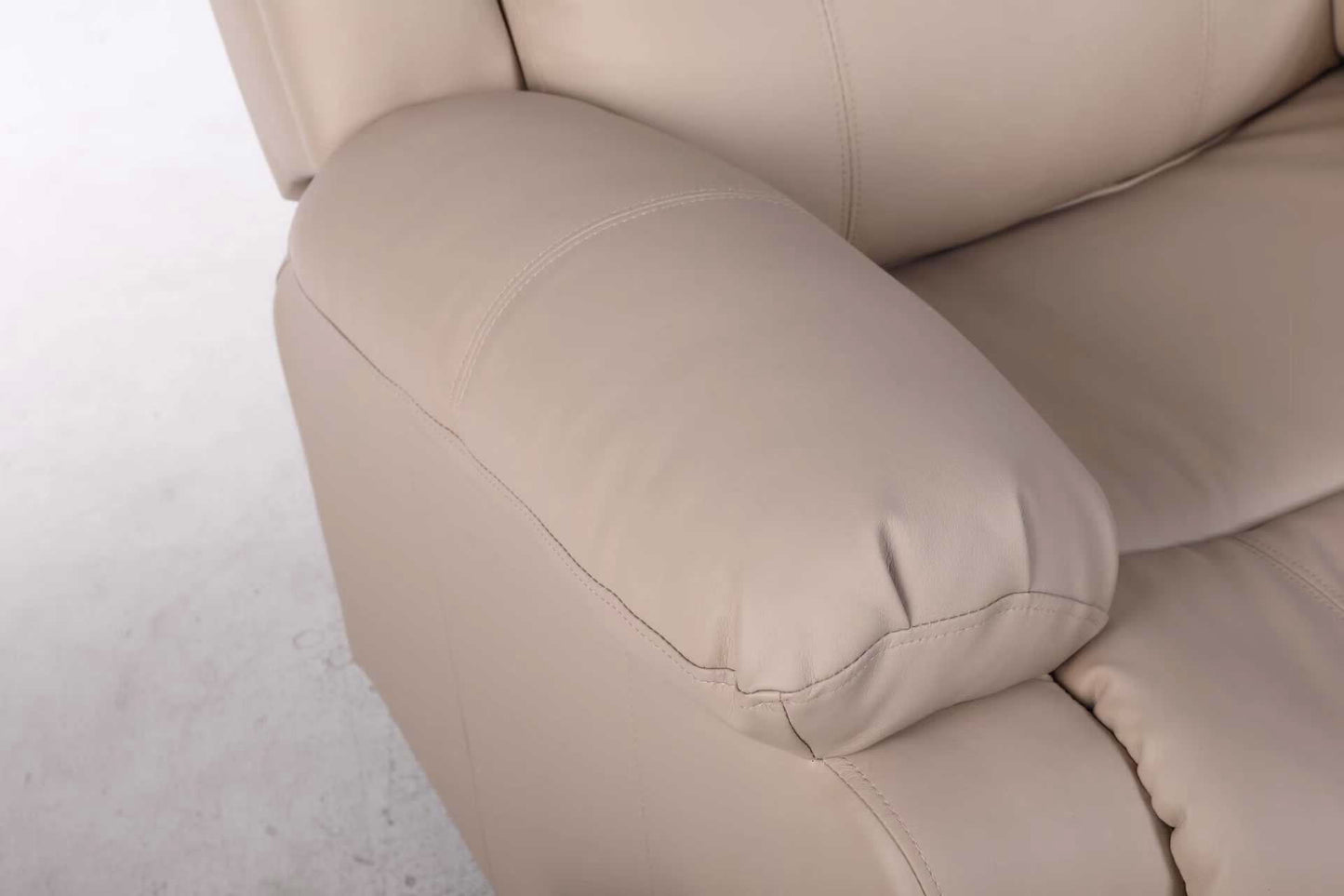 כורסת טלוויזיה מסאג PU דמוי עור בז