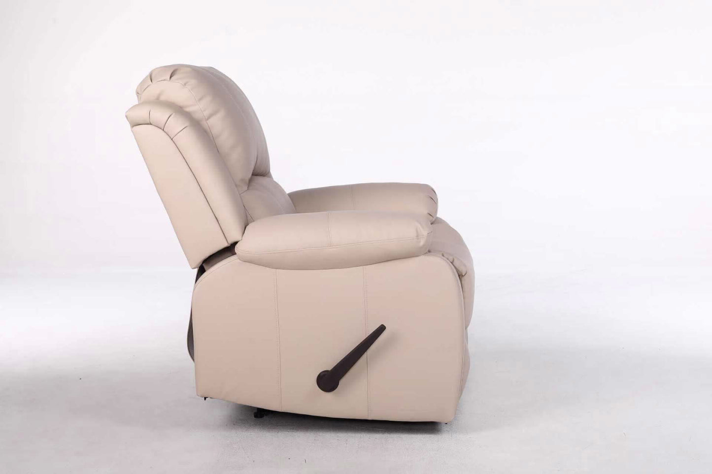 כורסת טלוויזיה מסאג PU דמוי עור בז