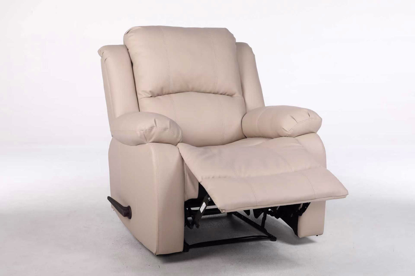 כורסת טלוויזיה מסאג PU דמוי עור בז