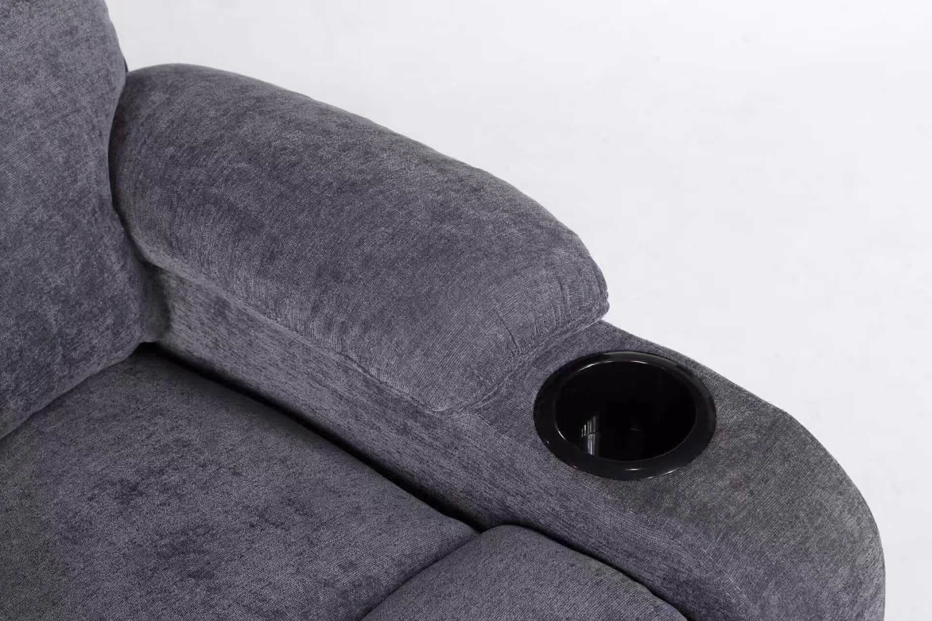 כורסאת טלוויזיה בד אפור