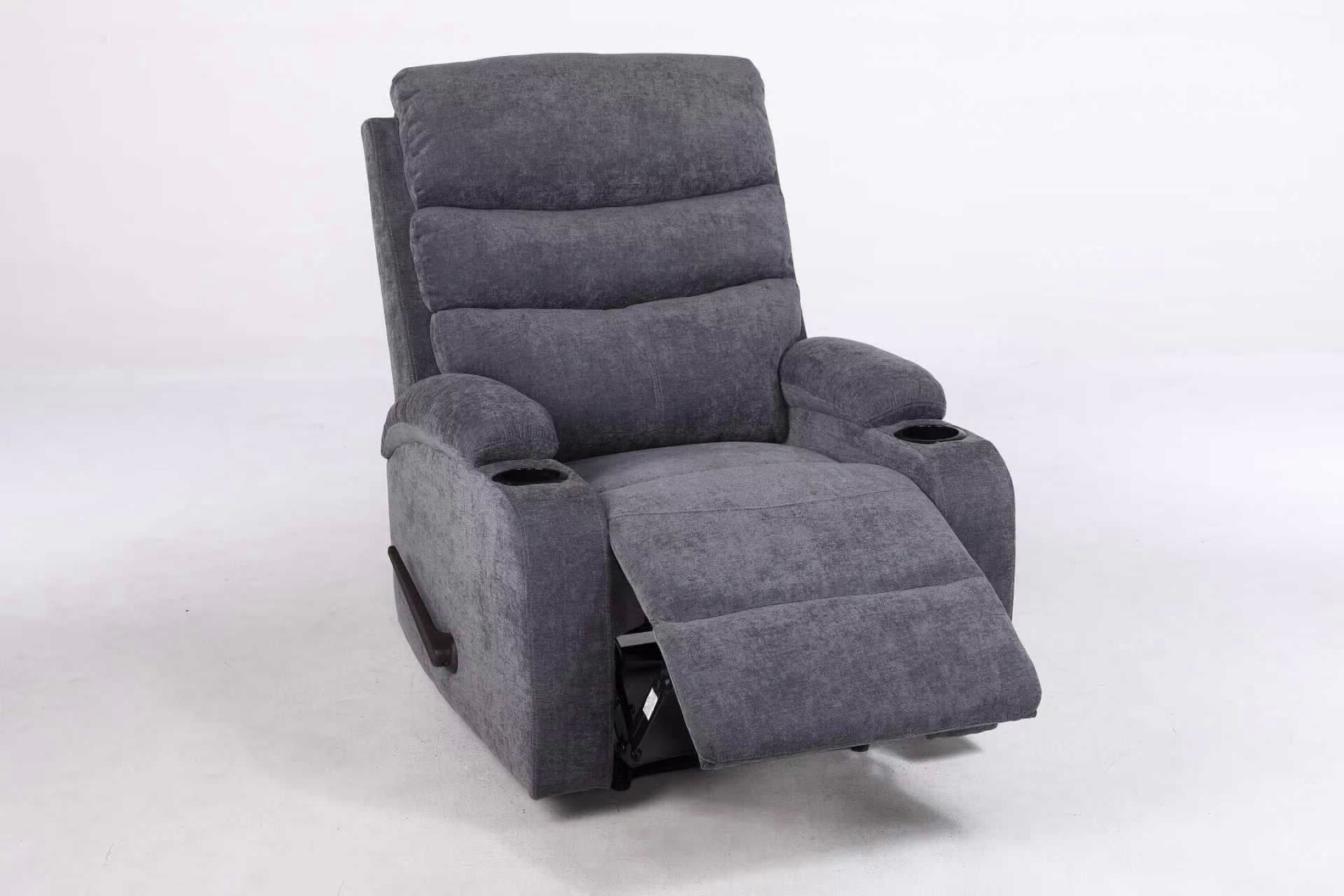 כורסאת טלוויזיה בד אפור