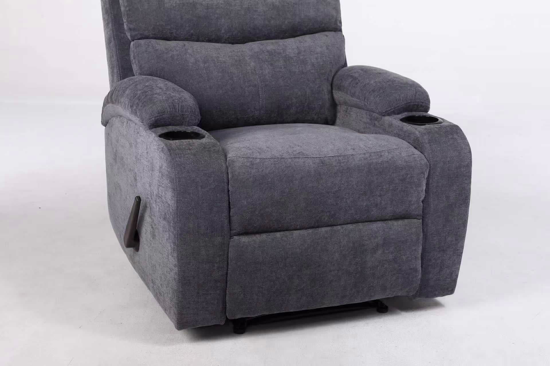 כורסאת טלוויזיה בד אפור