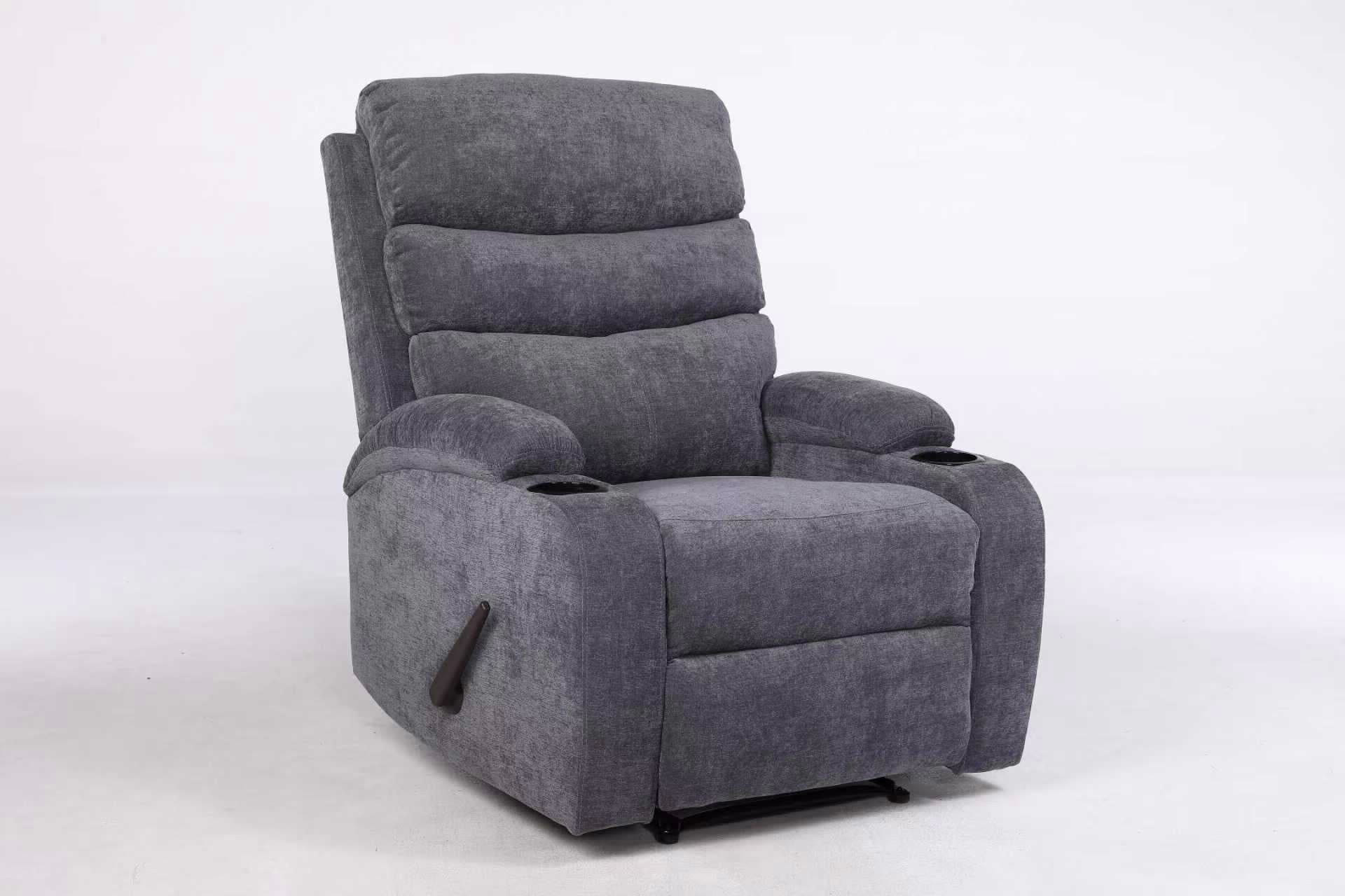 כורסאת טלוויזיה בד אפור