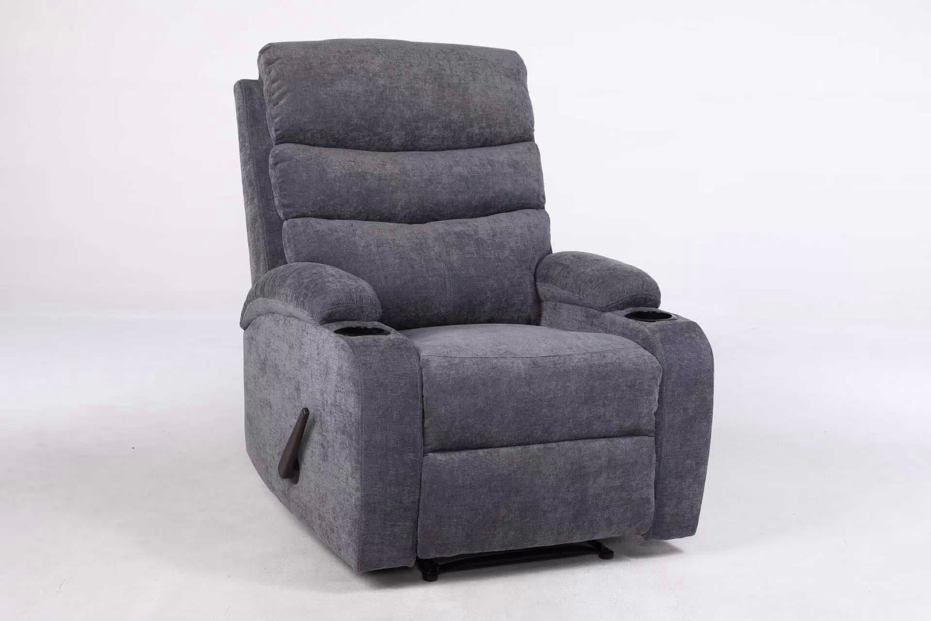 כורסאת טלוויזיה בד אפור