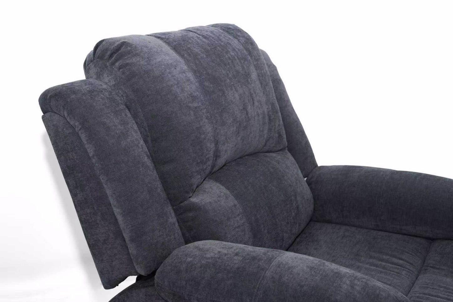 כורסת טלויזיה עם קימה בד אפור