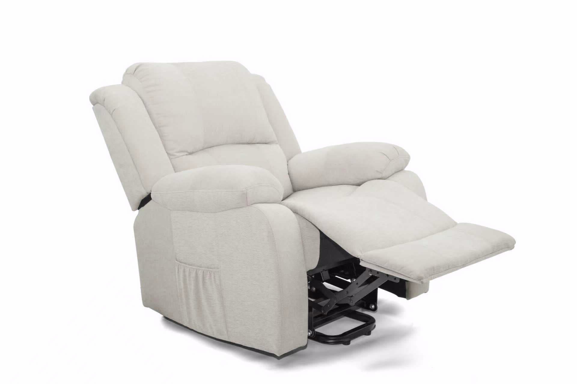 כורסת טלויזיה עם קימה בד בז