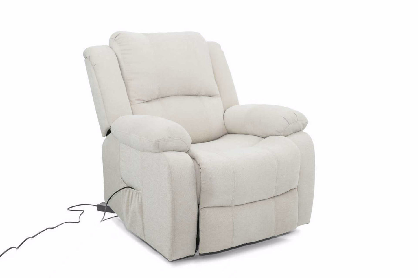 כורסת טלויזיה עם קימה בד בז