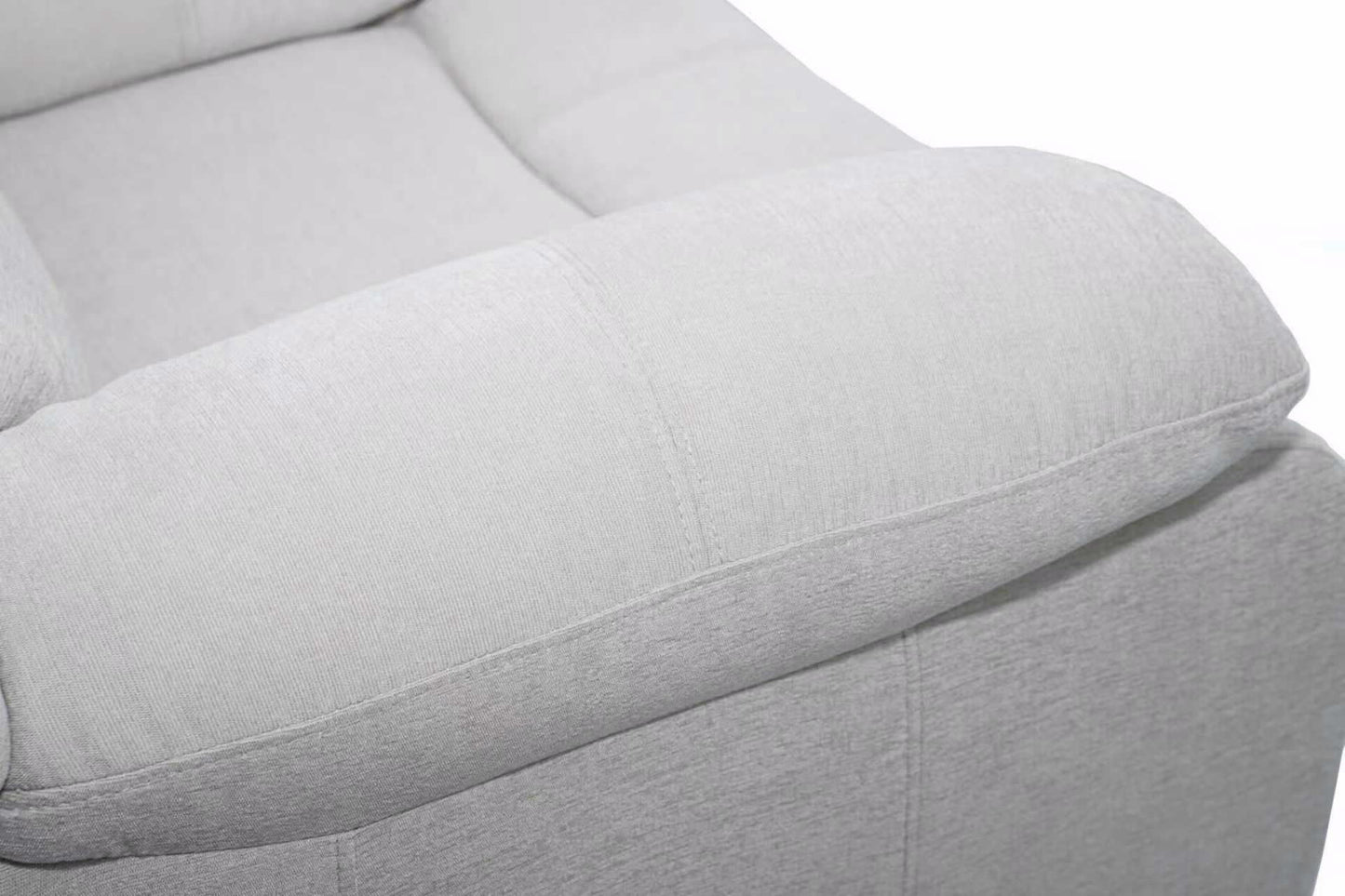 כורסת טלויזיה עם קימה בד בז