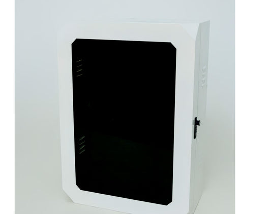 ארון אוניברסלי לעמדת טעינה צבע לבן