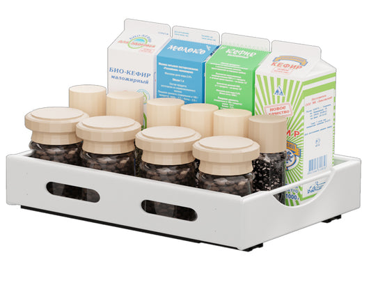 הארגונית הנשלפת לארון מטבח ומזווה צבע לבן