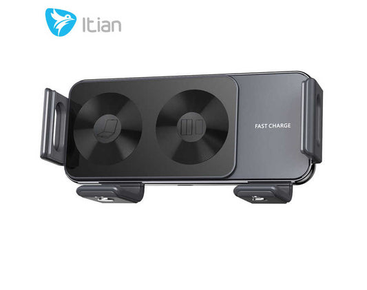 מטען רכב אלחוטי מהיר עם תושבת מגנטית מתקפלת – תואם Samsung Galaxy Z Flip/Fold