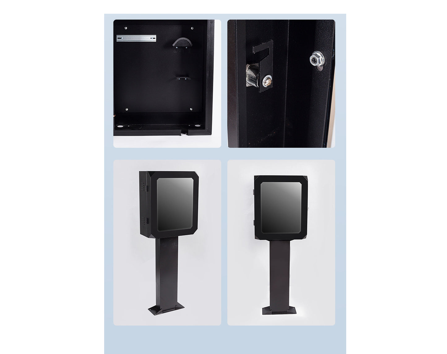 ארון אוניברסלי לעמדת טעינה כולל רגל צבע שחור