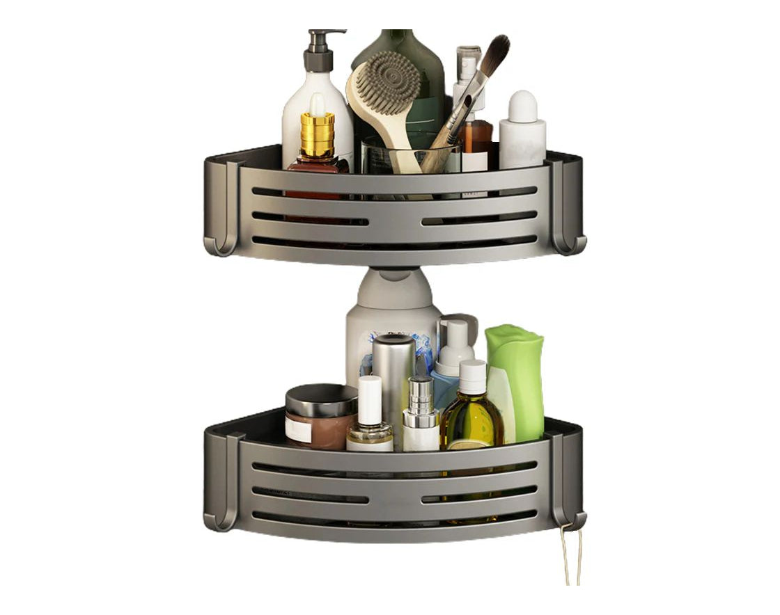 זוג מתלים פינתיים מעוצב לאמבטיה