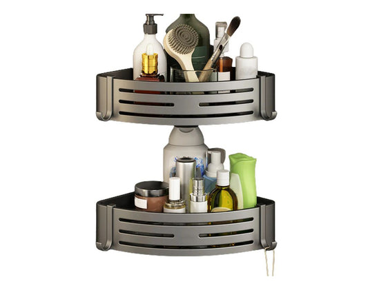 זוג מתלים פינתיים מעוצב לאמבטיה