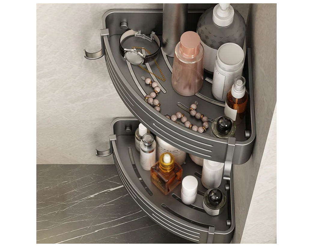 זוג מתלים פינתיים מעוצב לאמבטיה