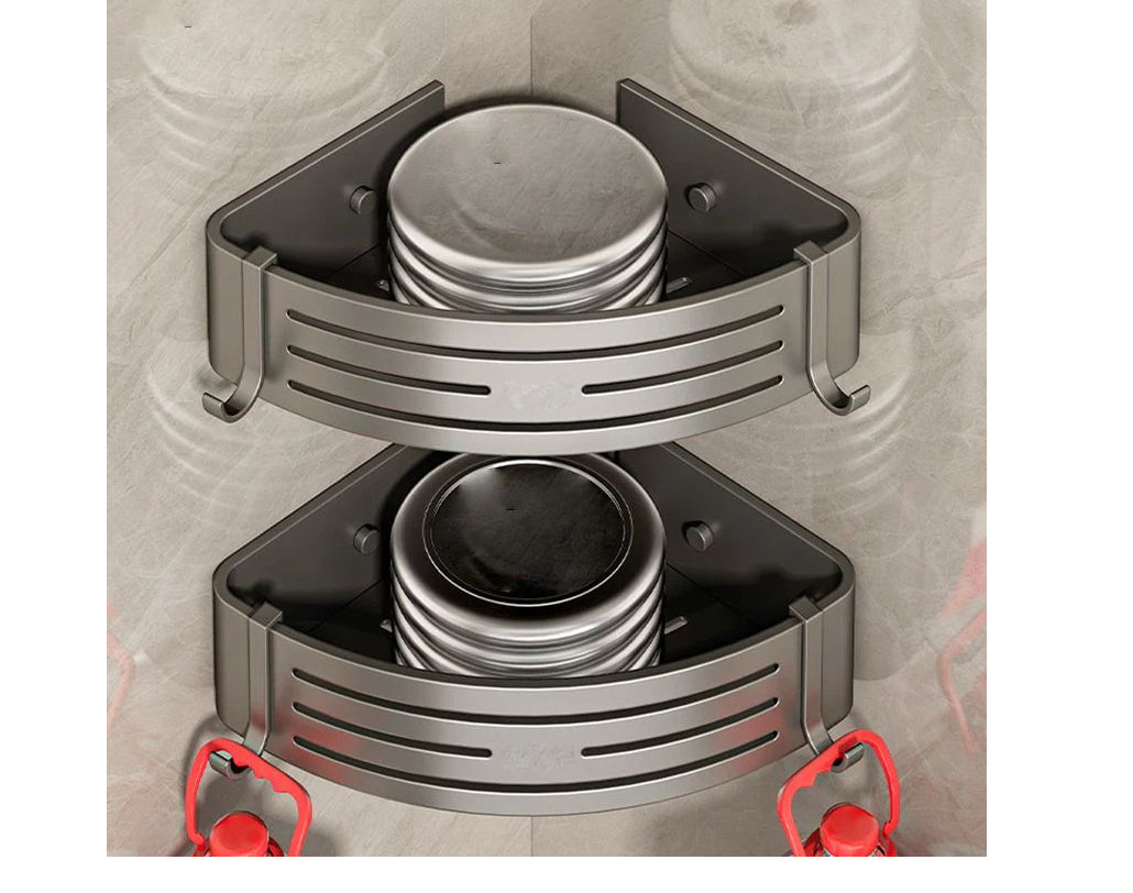 זוג מתלים פינתיים מעוצב לאמבטיה